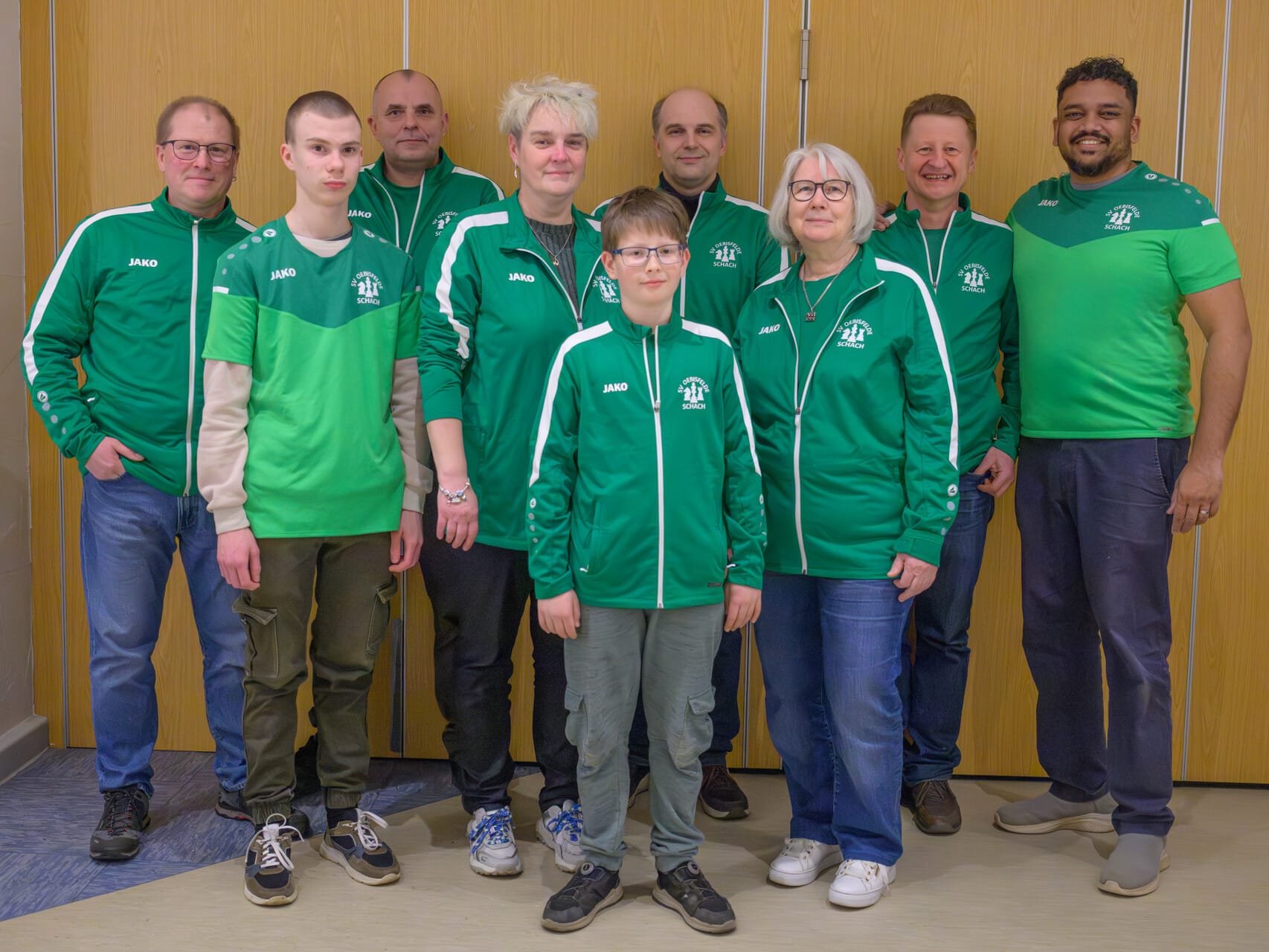 Die Mannschaft: Stefan, Nikita, Valentyn, Doreen, Michael, Matthias, Rosemarie, Alex, Agra